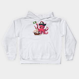 Pirate Octopus Kids Hoodie